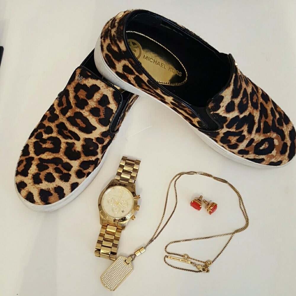 Michael Kors Leopard Print Sneakers